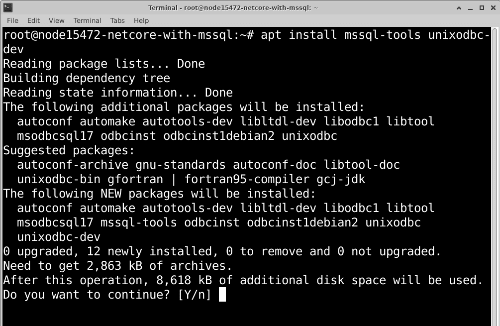 linux-net-core-mssql-15 linux-net-core-mssql-15